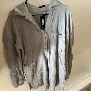 Brand New Grey Chilled Out Oversized Romper